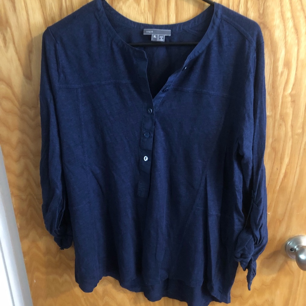 Vince Navy long sleeve shirt
